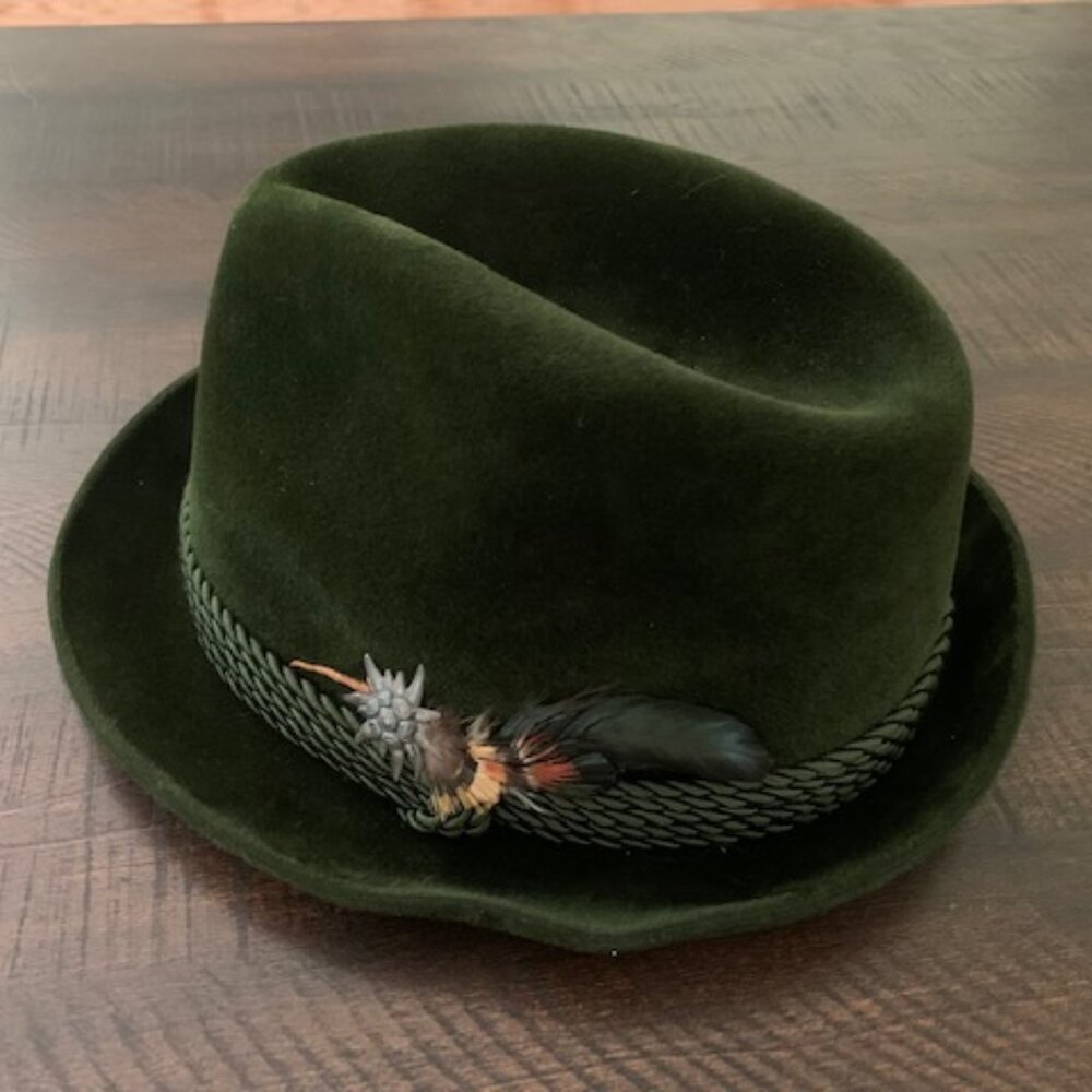Original German Lembert Trachten Oktoberfest hat Fedora size 58